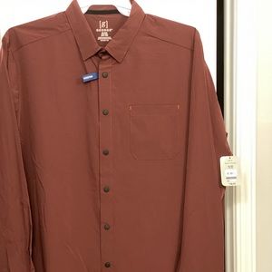 George moisture wicking stretch button down.